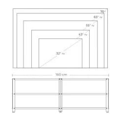 New SONGMICS Table console longue industriel Brun Vintage Noir