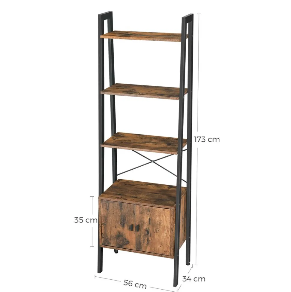 Outlet SONGMICS Table console maille industriel Marron Rustique