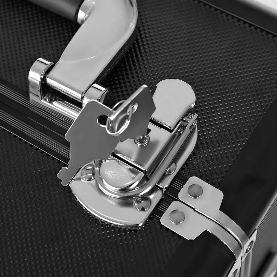 Clearance SONGMICS Table console verre noir