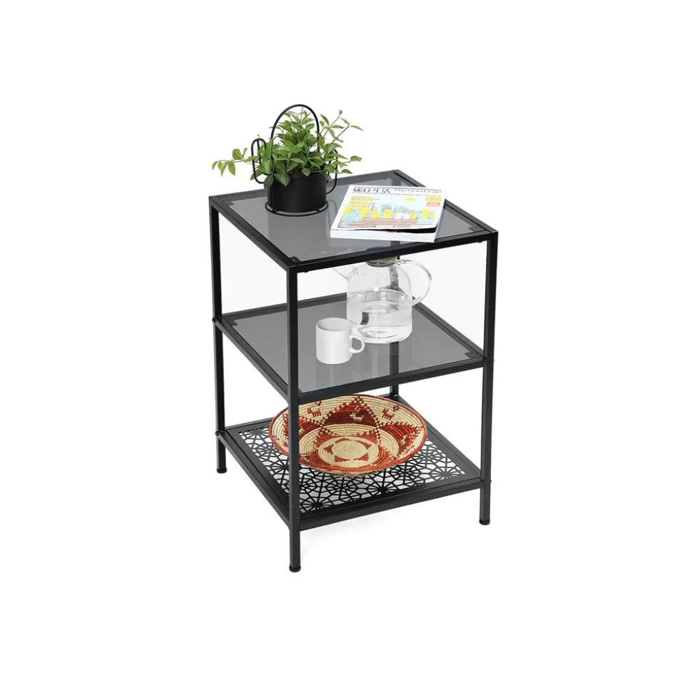 Online SONGMICS Table d'apoint rosace Blanc