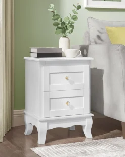 Cheap SONGMICS Table d’appoint avec multiprise  marron rustique et noir classique