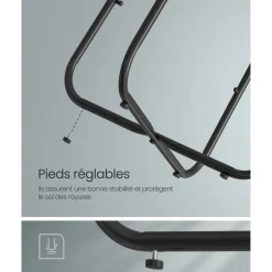 Best Sale SONGMICS Table d’Appoint avec Multiprise Marron ChêNe + Blanc