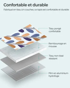 Clearance SONGMICS Table d'appoint avec multiprise marron rustique noir