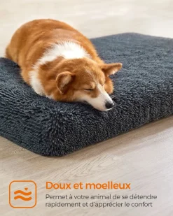 Store SONGMICS Table d’appoint avec panier en tissu blanc mat et marron