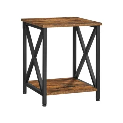 New SONGMICS Table d'appoint design X Noir