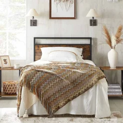 New SONGMICS Table d'appoint design X Noir