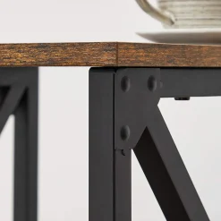 New SONGMICS Table d'appoint design X Noir