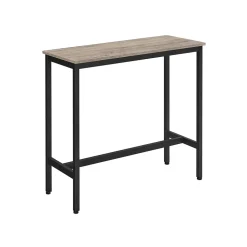 Sale SONGMICS Table d’appoint en forme de c 2 ports usb et prises noir boisé