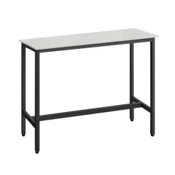 Sale SONGMICS Table d’appoint en forme de c 2 ports usb et prises noir boisé