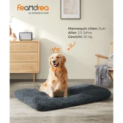 Best SONGMICS Table d’appoint en forme de c avec sac de rangement en tissu noir boisé