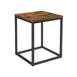 Hot SONGMICS Table d'appoint marron rustique Noir