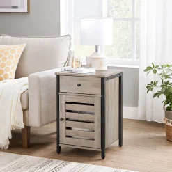 Shop SONGMICS Table d'appoint persienne grège