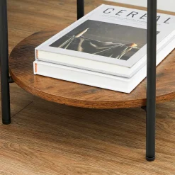 Best Sale SONGMICS Table d'appoint plateau Marron Rustique + Noir