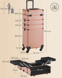 Best Sale SONGMICS Table d’appoint ronde à 2 niveaux blanc marbré et noir Blanc Marbré + Noir