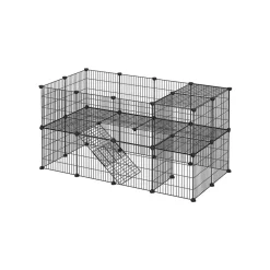 Hot SONGMICS Table d’appoint ronde à 2 niveaux blanc marbré