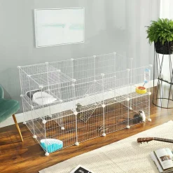 Hot SONGMICS Table d’appoint ronde à 2 niveaux blanc marbré