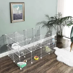 Hot SONGMICS Table d’appoint ronde à 2 niveaux blanc marbré