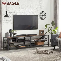 Store SONGMICS Table d'appoint ronde industriel