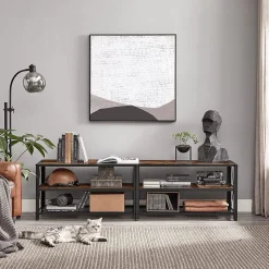 Store SONGMICS Table d'appoint ronde industriel