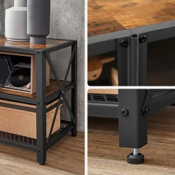 Store SONGMICS Table d'appoint ronde industriel