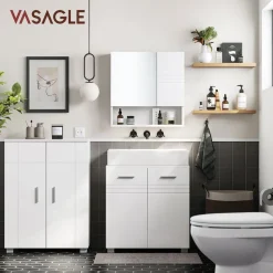 Outlet SONGMICS Table d'appoint ronde industriel Brun Vintage Noir