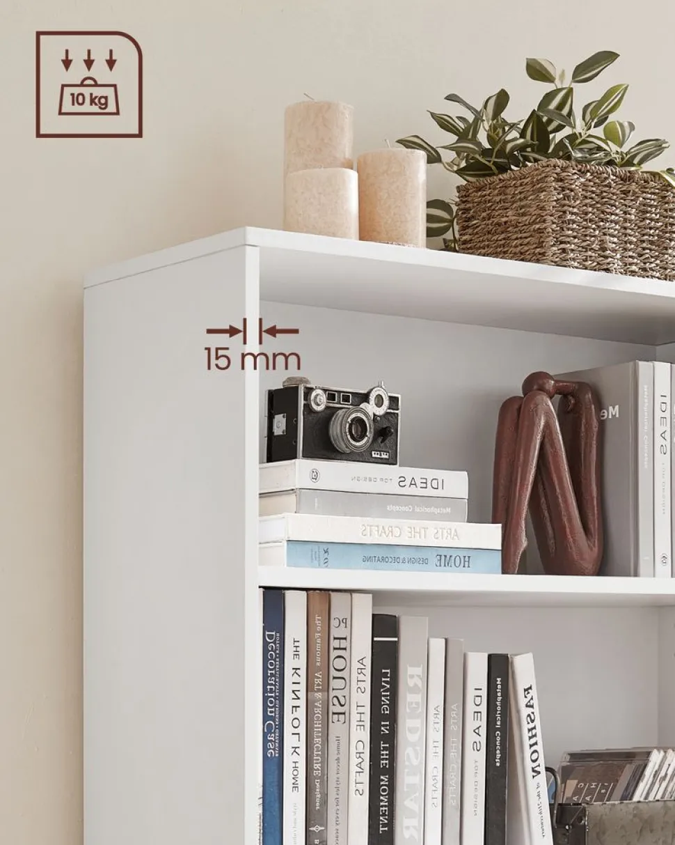 Cheap SONGMICS Table d'appoint verre industriel Marron Rustique