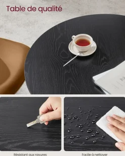 Outlet SONGMICS Table de bar 70 x 110 x 75 cm industriel