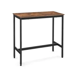 Cheap SONGMICS Table de bar avec cadre métallique robuste Marron Rustique