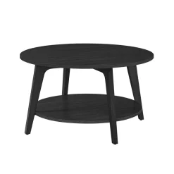 Store SONGMICS Table de bar avec rangement pu avec coutures noir boisé et noir d'encre