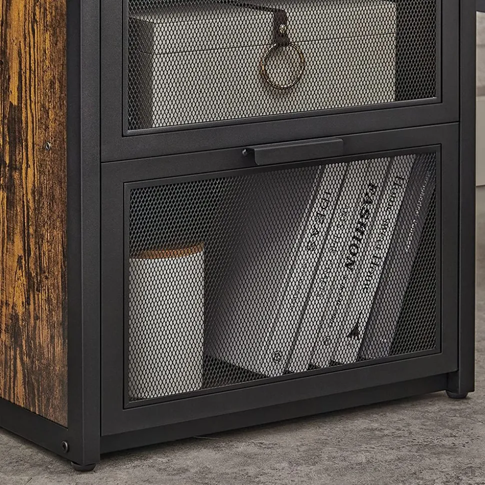 New SONGMICS Table de chevet 2 compartiments Noir