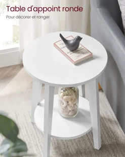 Outlet SONGMICS Table de chevet casier industriel Marron Rustique