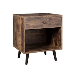 Online SONGMICS Table de chevet fermée industriel Marron Rustique