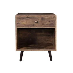 Online SONGMICS Table de chevet fermée industriel Marron Rustique