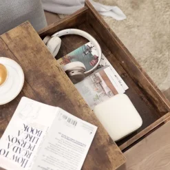 Online SONGMICS Table de chevet fermée industriel Marron Rustique