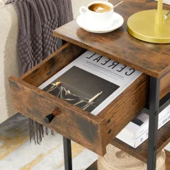 Outlet SONGMICS Table de chevet industriel