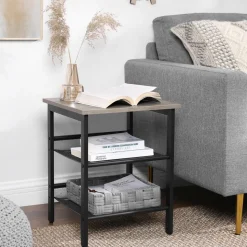 Sale SONGMICS Table de chevet maille grège