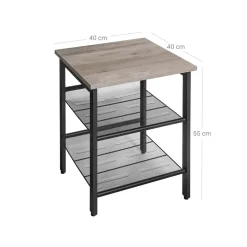 Sale SONGMICS Table de chevet maille grège