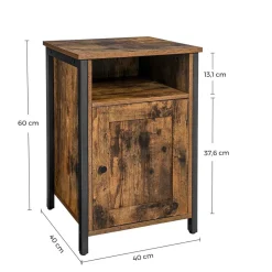 Online SONGMICS Table de Chevet Style Industriel Noir