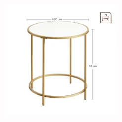 Outlet SONGMICS Table de chevet tiroir industriel Marron Rustique