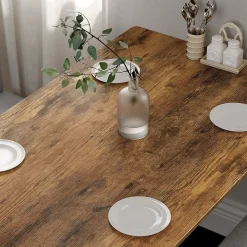 New SONGMICS Table de cuisine de style industriel Noir