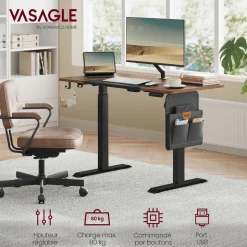 Cheap SONGMICS Table de lit bambou Couleur Du Bois