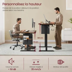 Cheap SONGMICS Table de lit bambou Couleur Du Bois