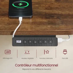 Cheap SONGMICS Table de lit bambou Couleur Du Bois