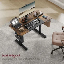 Cheap SONGMICS Table de lit bambou Couleur Du Bois