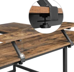 Fashion SONGMICS Table de lit bambou