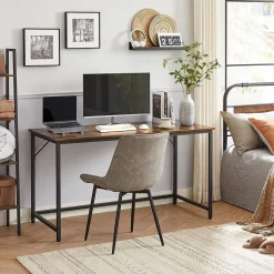 Fashion SONGMICS Table de lit marron rustique Marron Rustique + Noir