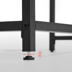 Fashion SONGMICS Table de lit marron rustique Marron Rustique + Noir