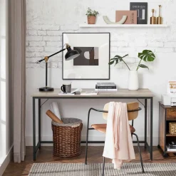 Fashion SONGMICS Table de lit marron rustique Marron Rustique + Noir