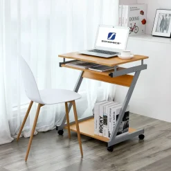 Shop SONGMICS Table de lit PC portable bambou