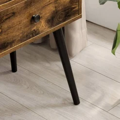 Fashion SONGMICS Table de nuit tiroir industriel Marron Vintage